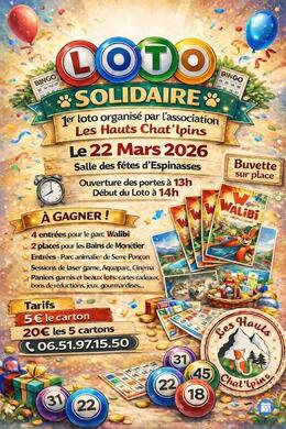 Image du loto Loto de l'association Les Hauts Chat'lpins