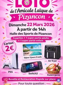 Image du loto Loto de l'Amicale Laïque de Pizançon