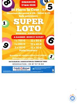 Image du loto Super loto animé par animloto35 bernard