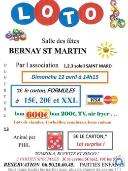 Image du loto super loto 1,2,3 soleil Saint Mard
