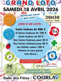 Image du loto Grand loto anime par laura rdv loto a courlay