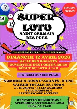 Image du loto Super Loto de l'APE Boris Vian