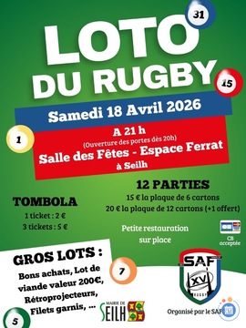 Image du loto Super Loto du SAF XV Rugby