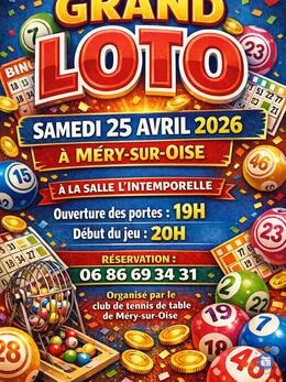 Image du loto Super loto tennis de table de mery sur oise