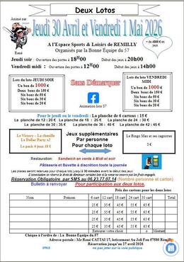 Image du loto Deux Lotos de la LBE57 sans demarquer