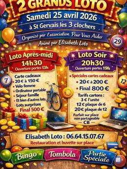 Image du loto 2 Super LOTO asso Pour Vous Aider animé Elisabeth Loto