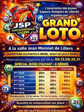 Image du loto Loto des Jeunes Sapeurs Pompiers de Lillers