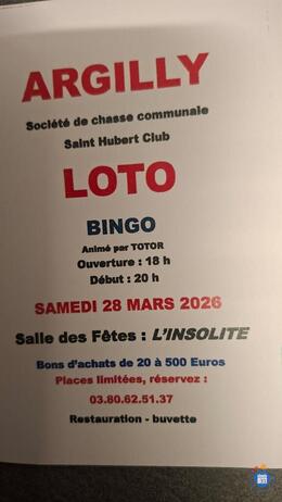 Image du loto Super loto de la société de chasse