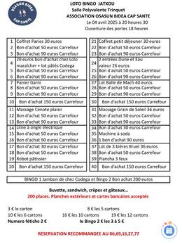 Image du loto Loto Bingo