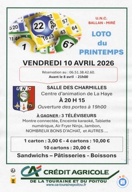 Image du loto Loto du printemps de l'U.N.C.