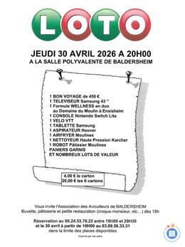 Image du loto loto de l'Association des Aviculteurs de Baldersheim