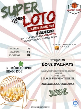 Image du loto Super loto bingo de la jsl basket