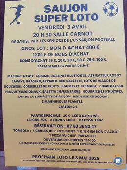 Image du loto Super loto des seniors de l'us saujon football