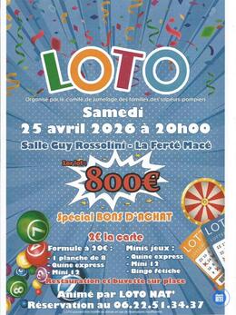 Image du loto LOTO Jumelage famille pompiers