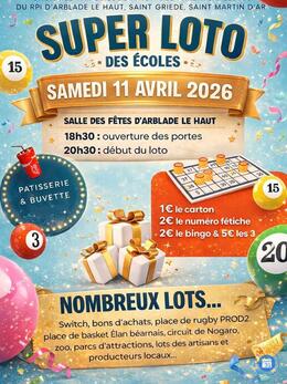 Affiche du loto Loto des écoles