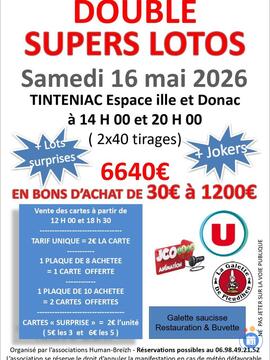 Image du loto 2 supers lotos association Human Breizh avec JCO
