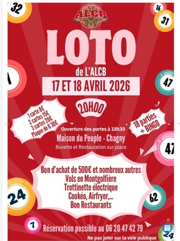 Image du loto Loto de l’Amicale Laïque Chagny Basket