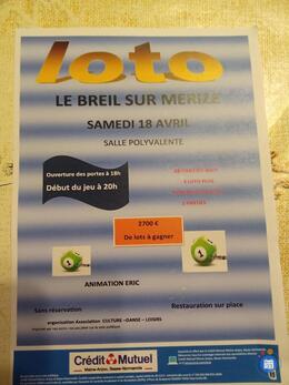 Image du loto Loto org par Ass Culture Danse Loisirs ani ERIC