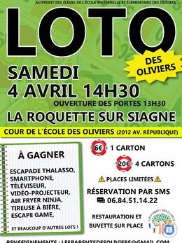 Image du loto Loto de l'école des Oliviers