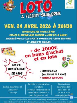 Image du loto Loto du Club Sportif Pongiste de Fleury sur Orne