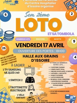 Image du loto Loto de l’Amicale du Centre Hospitalier d’Issoire