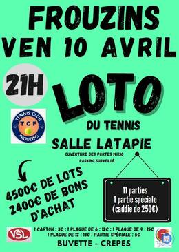 Affiche du loto Grand Loto du Tennis de Frouzins
