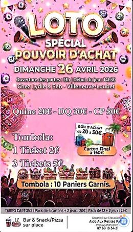 Image du loto Loto 'Spécial Pouvoir d'Achat' Asso Aide Aux Petites Pattes