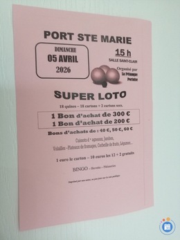 Image du loto Loto pétanque port sainte marie