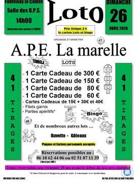 Image du loto Loto A.P.E. La marelle