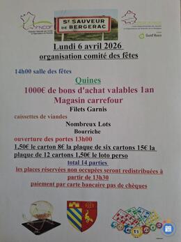 Image du loto quine traditionnelle