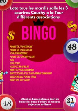 Image du loto Loto pour différentes associations