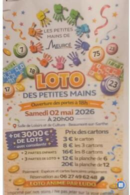 Image du loto loto des petites mains de meurcé animé par ludo