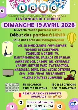 Image du loto Loto de l’Ape les Tangos de Courbet