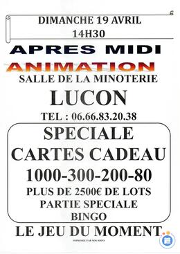 Affiche du loto Apres Midi Animation loto