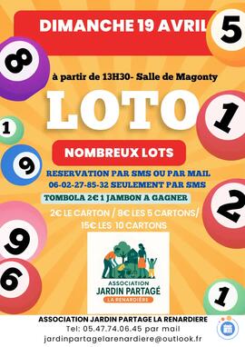 Image du loto loto association jardin partage la renardiere