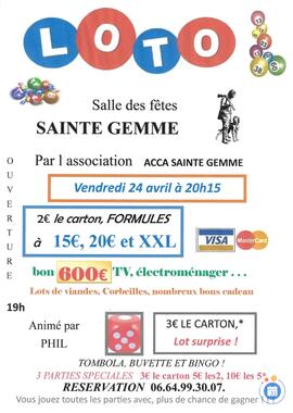 Image du loto loto ACCA SAINTE GEMME