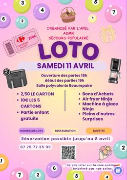 Image du loto Loto secours pop/ADMR/Apel Luzy Dufeillant