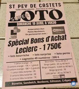 Image du loto Super loto au profit de la ligue contre le cancer de bordeaux