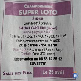 Image du loto Super loto special carte leclerc Jackpot progressif 1660€