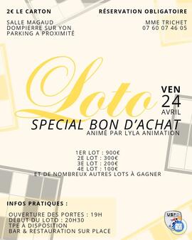 Image du loto Loto Spécial Bons d’achats