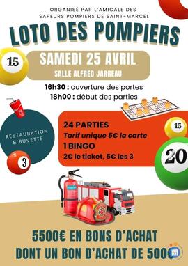 Image du loto Loto des Sapeurs Pompiers de Saint-Marcel