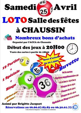 Image du loto Loto de l’ACCA Chaussin