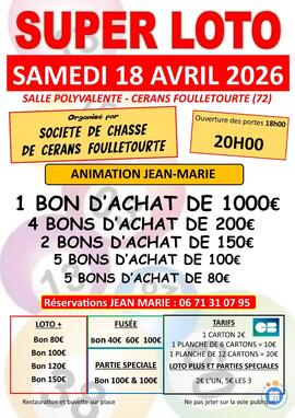 Image du loto SUPER LOTO ANIME PAR JEAN MARIE