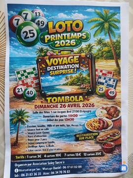 Affiche du loto Loto de printemps