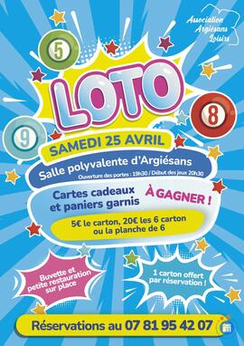 Image du loto Loto d'Argiésans Loisirs