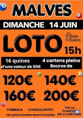 Affiche du loto LOTO DE LA FÊTE DES PERES