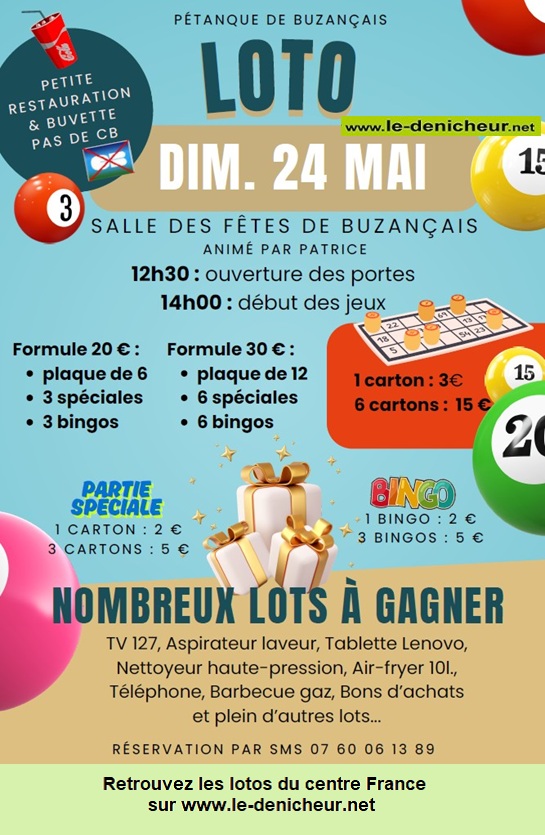 Affiche du loto Loto de la pétanque *