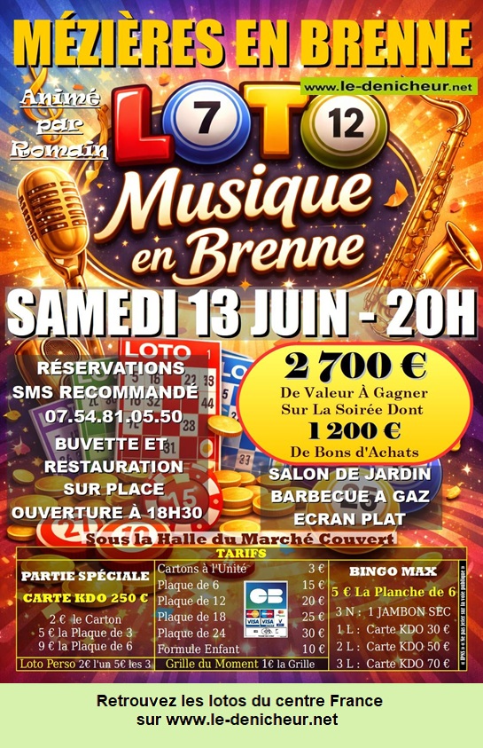 Affiche du loto Loto de Musique en Brenne *
