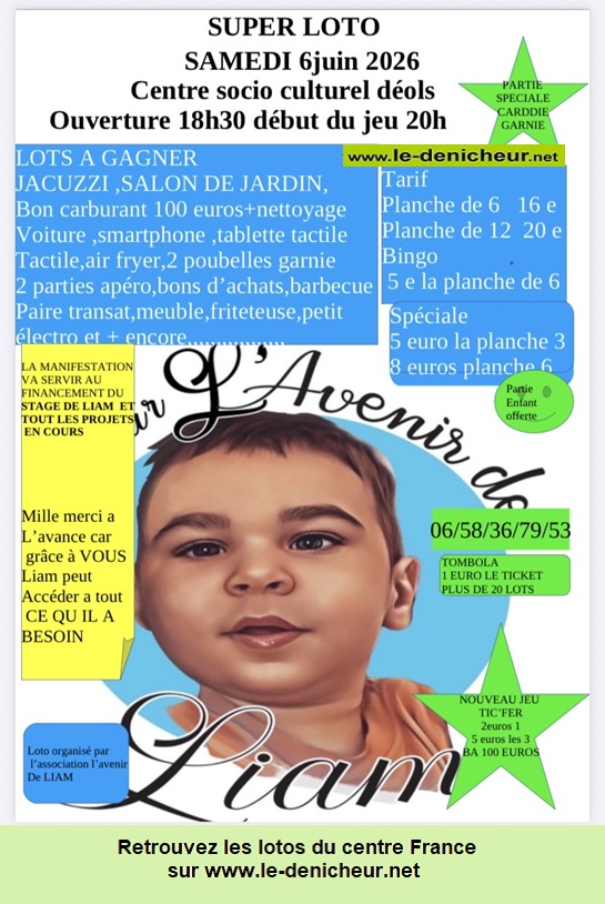 Image du loto Loto Pour l'Avenir de Liam *