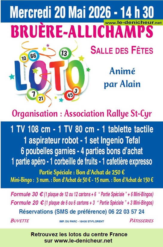 Affiche du loto Loto du Rallye St-Cyr *